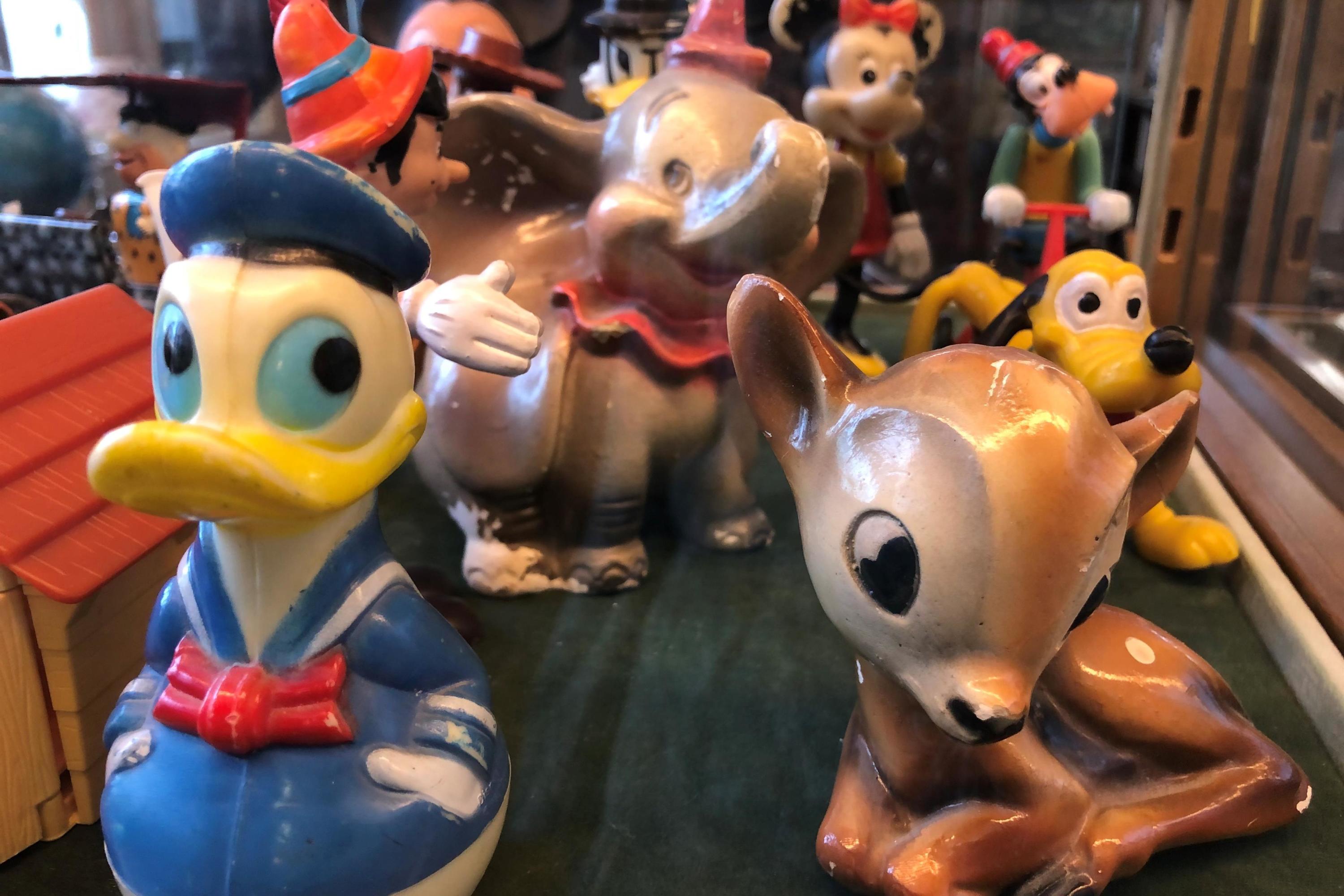 Norsk Tegneseriemuseum Brandbu. Figurer fra Walt Disney tegneserie